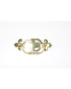Griff, quer, poliert, Beschläge, Messing, 3.5 cm, 10.5 cm