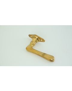 Halbolive, Tür und Fensterbeschläge, Messing patiniert, 98mm, 16mm uni