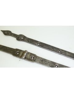 Truhenband 2 Stück, Historische Schlösser und Bänder, Eisen, 650mm, 40mm uni