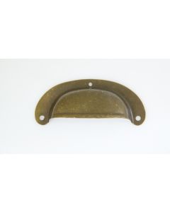 Muschelgriff, Beschläge, Messing, 92mm uni