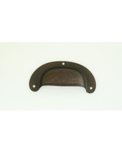 Muschelgriff, Beschläge, Eisen, 75mm uni