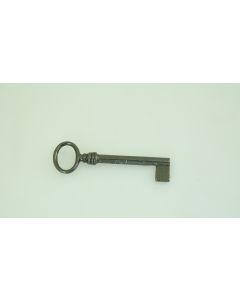 Rohschlüssel, hohl, Beschläge, Eisen, Halmlänge 54mm, Bart b 10mm l 12mm uni, Durchmesser 6mm