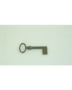 Rohschlüssel , hohl, Beschläge, Eisen, Halmlänge 38mm, Bart b 11mm l 14mm uni, Durchmesser 6mm