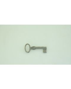 Rohschlüssel , hohl, Beschläge, Eisen, Halmlänge 28mm, Bart b 8mm l 9mm uni, Durchmesser 6mm