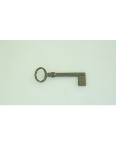Rohschlüssel, hohl, Beschläge, Eisen, Halmlänge 45mm, Bart b 11mm l 15mm uni, Durchmesser 6mm