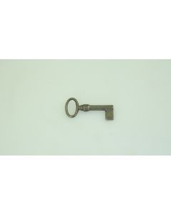 Rohschlüssel, hohl, Beschläge, Eisen, Halmlänge 25mm, Bart b 8mm l 10mm uni, Durchmesser 6mm