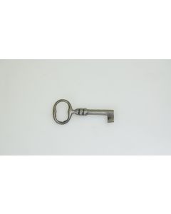Rohschlüssel , hohl, Beschläge, Eisen, Halmlänge 27mm, Bart b 6mm l 6mm uni, Durchmesser 5mm