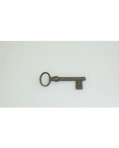 Rohschlüssel , voll, Beschläge, Eisen, Halmlänge 38mm, Bart b 9mm l 12mm uni, Durchmesser 6mm