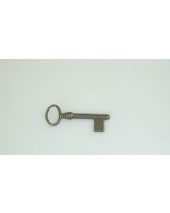 Rohschlüssel, voll, Beschläge, Eisen, Halmlänge 36mm, Bart b 10mm l 13mm uni, Durchmesser 6mm
