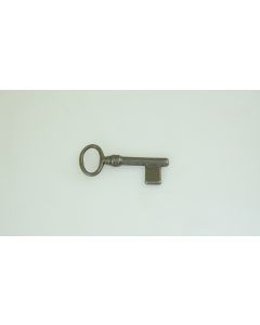 Rohschlüssel , voll, Beschläge, Eisen, Halmlänge 32mm, Bart b 10mm l 13mm uni, Durchmesser 6mm