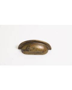 Muschelgriff, Beschläge, Messing, 80mm, 35mm uni