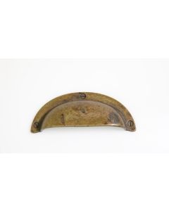 Muschelgriff, Beschläge, Messing, 95mm, 40mm uni