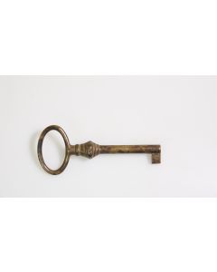 Rohschlüssel, Beschläge, Messing, Halmlänge 42mm, Bart b 6mm l 7mm uni, Durchmesser 6mm
