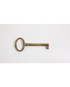 Rohschlüssel, Beschläge, Messing, Halmlänge 53, Bart b 6mm l 7mm uni, Durchmesser 6mm
