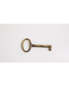 Rohschlüssel, Beschläge, Messing, Halmlänge 44mm, Bart b 6mm l 7mm uni, Durchmesser 6mm