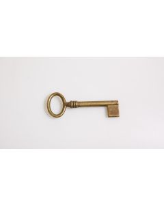 Rohschlüssel, Beschläge, Messing, Halmlänge 42mm, Bart b 11mm l 12mm uni, Durchmesser 6mm