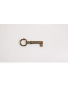 Rohschlüssel, Beschläge, Messing, Halmlänge 24mm, Bart b 6mm l 7mm uni, Durchmesser 6mm