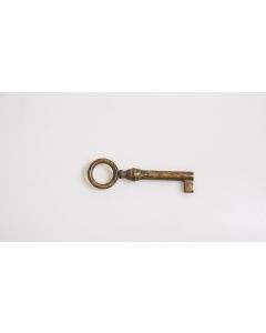Rohschlüssel, Beschläge, Messing, Halmlänge 34mm, Bart b 6mm l 7mm uni, Durchmesser 6mm