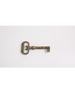 Rohschlüssel, Beschläge, Messing, Halmlänge 34mm, Bart b 6mm l 7mm uni, Durchmesser 6mm