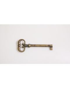 Rohschlüssel, Beschläge, Messing, Halmlänge 53mm, Bart b 6mm l 7mm uni, Durchmesser 6mm
