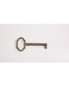 Rohschlüssel, Beschläge, Messing, Halmlänge 44mm, Bart b 6mm l 7mm uni, Durchmesser 6mm