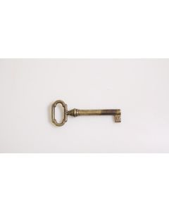 Rohschlüssel, Beschläge, Messing, Halmlänge 42mm, Bart b 6mm l 7mm uni, Durchmesser 6mm