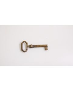 Rohschlüssel, Beschläge, Messing, Halmlänge 34mm, Bart b 6mm l 7mm uni, Durchmesser 6mm