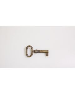 Rohschlüssel, Beschläge, Messing, Halmlänge 24mm, Bart b 6mm l 7mm uni, Durchmesser 6mm