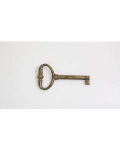 Rohschlüssel, Beschläge, Messing, Halmlänge 44mm, Bart b 6mm l 7mm uni, Durchmesser 6mm