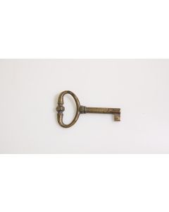 Rohschlüssel, Beschläge, Messing, Halmlänge 34mm, Bart b 6mm l 7mm uni, Durchmesser 6mm
