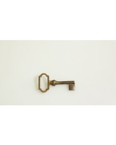 Rohschlüssel, Beschläge, Messing, Halmlänge 26mm, Bart b 8mm l 8mm uni, Durchmesser 5mm