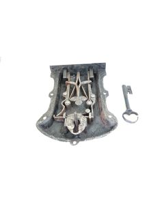 Truhenschloss, Historische Schlösser und Bänder, Eisen, 240mm, 190mm uni, Dornmass: 200mm