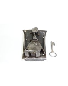 Truhenschloss, Historische Schlösser und Bänder, Eisen, 225mm, 170mm uni, Dornmass 185mm