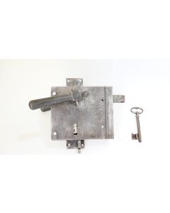 Türschloss, Historische Schlösser und Bänder, Eisen, 150mm, 130mm uni, Dornmass 90m