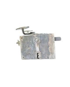 Türschloss, Historische Schlösser und Bänder, Eisen, 175mm, 125mm uni, Dornmass 85mm