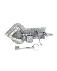 offenes Türschloss, Historische Schlösser und Bänder, Eisen, 255mm, 140mm uni, Dornmass 105mm