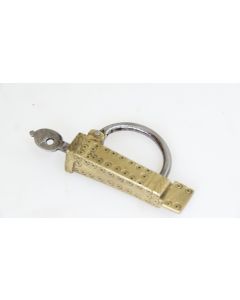 Vorhangschloss, Historische Schlösser und Bänder, Messing/Eisen, 70mm, 40mm uni