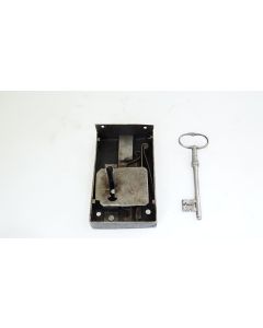 Kastenschloss, Historische Schlösser und Bänder, Eisen, 130mm, 75mm uni, Dornmass 80mm