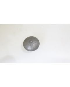 Türknopf-Lochteil, Tür und Fensterbeschläge, Eisen thermopatiniert uni, Durchmesser 75mm