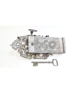 Türschloss, Historische Schlösser und Bänder, Eisen, 290mm, 130mm uni, Dornmass 80mm
