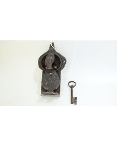 Truhenschloss, Historische Schlösser und Bänder, Eisen, 235mm, 125mm uni, Dornmass 145mm