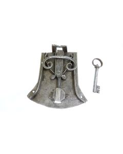 Truhenschloss, Historische Schlösser und Bänder, Eisen, 205mm, 195mm uni, Dornmass 170mm