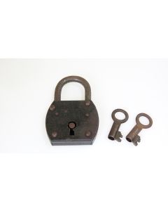 Vorhängeschloss, Historische Schlösser und Bänder, Eisen, 113mm, 75mm uni