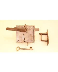 Zimmertürschloss, Historische Schlösser und Bänder, Eisen, 110mm, 105mm uni, Dornmass 60mm