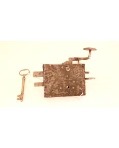 Türschloss, Historische Schlösser und Bänder, Eisen, 120mm, 93mm uni, Dornmass 70mm