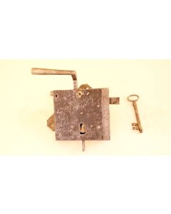 Türschloss, Historische Schlösser und Bänder, Eisen, 105mm, 98mm uni, Dornmass 55mm