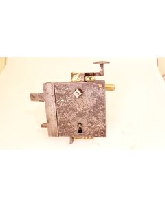 Türschloss, Historische Schlösser und Bänder, Eisen, 135mm, 125mm uni, Dornmass 75mm