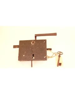 Türschloss, Historische Schlösser und Bänder, Eisen, 135mm, 105mm uni, Dornmass 75mm