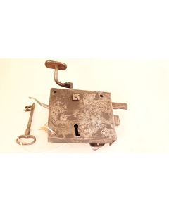 Türschloss, Historische Schlösser und Bänder, Eisen, 140mm, 120mm uni, Dornmass 85mm