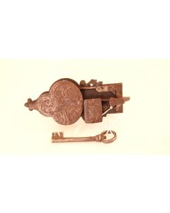 offenes Schloss, Historische Schlösser und Bänder, Eisen, 190mm, 90mm uni, Dornmass 65mm